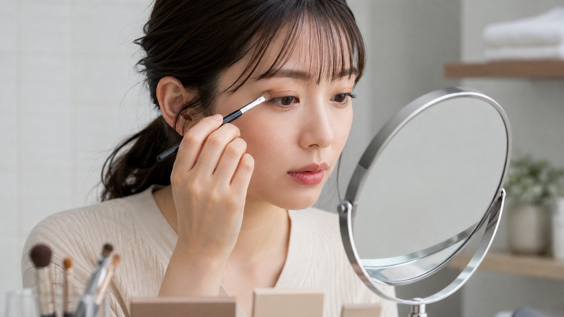 アイシャドウが二重幅にたまる3つの原因｜たまらない塗り方と直し方