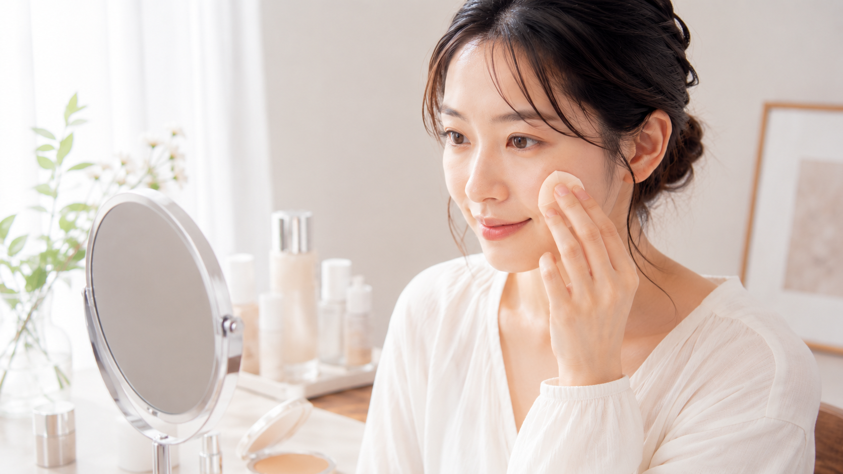 毛穴にファンデが詰まる4つの原因と毛穴落ち対策｜崩れない塗り方・直し方のコツ