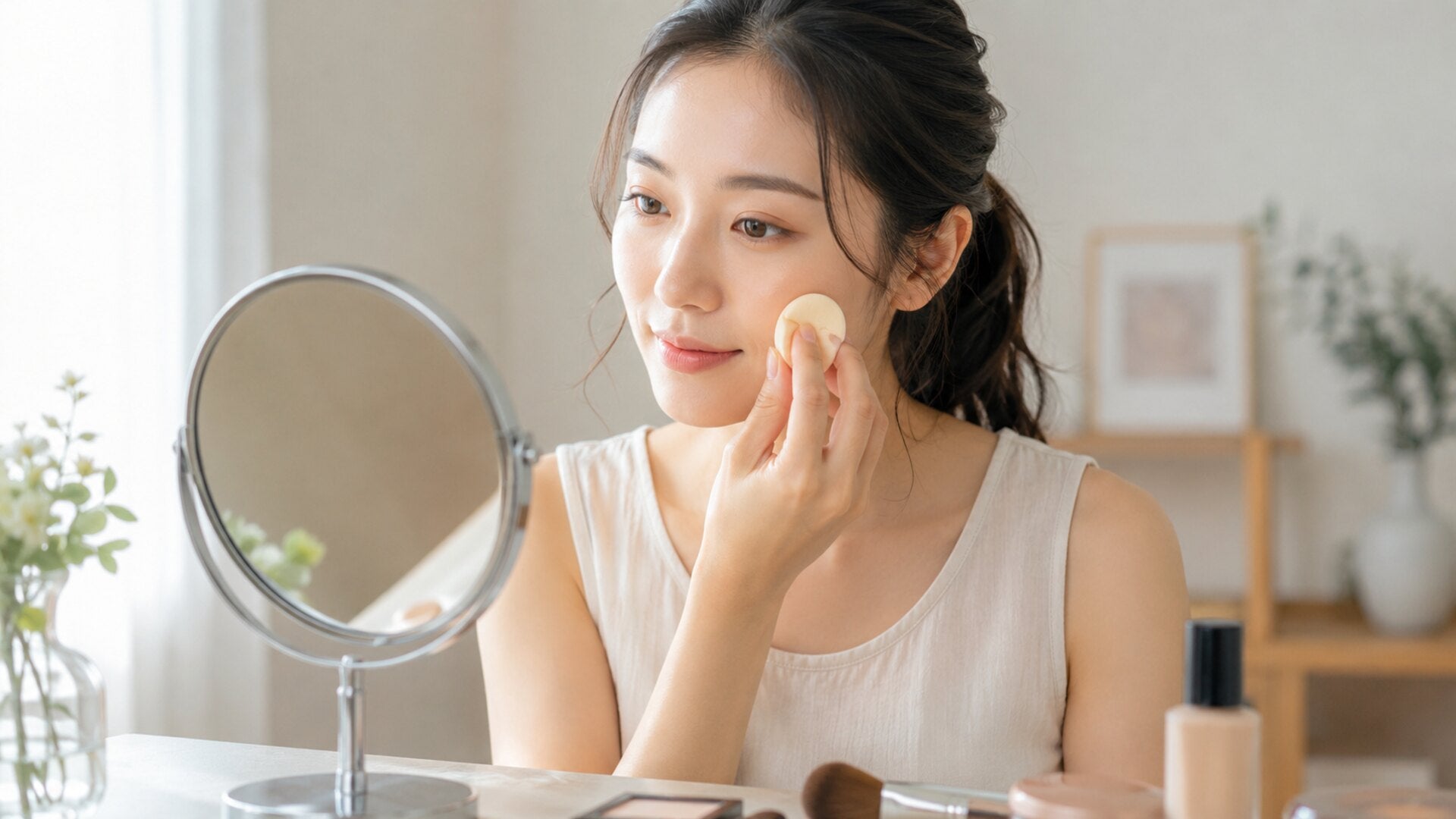 ファンデーションとフェイスパウダーの違いとは？正しい順番と崩れない使い方ガイド