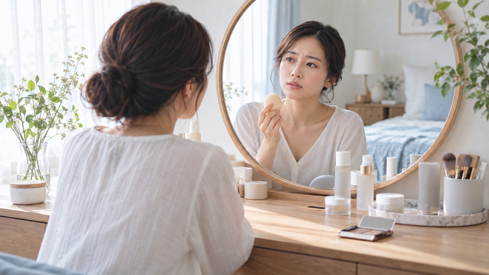化粧ノリが悪い原因と良くする方法！ゴワゴワ肌にファンデを密着させるコツも解説
